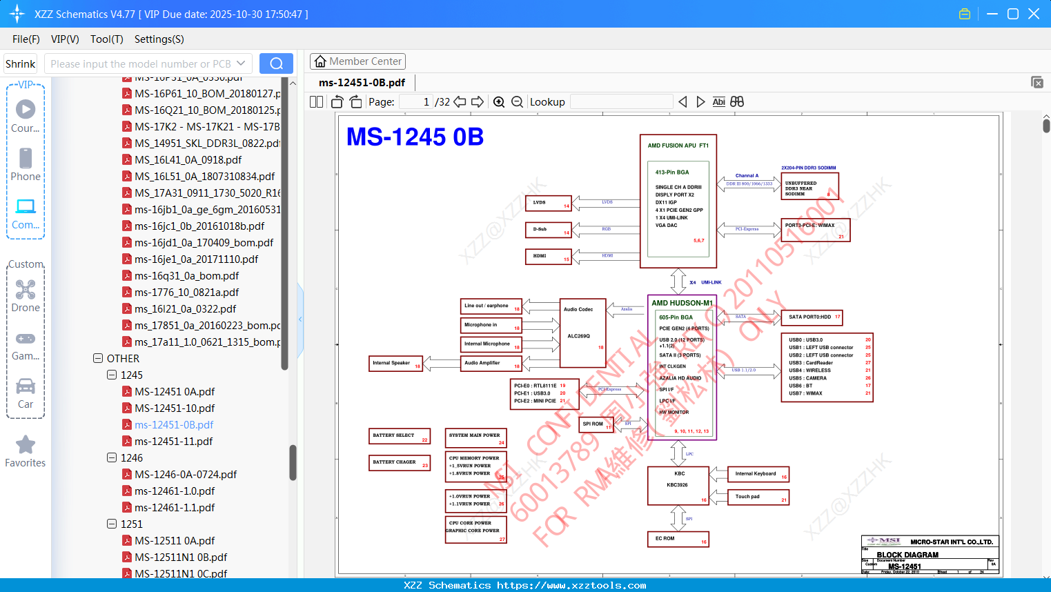 Laptop MSI Ms-12451-0B